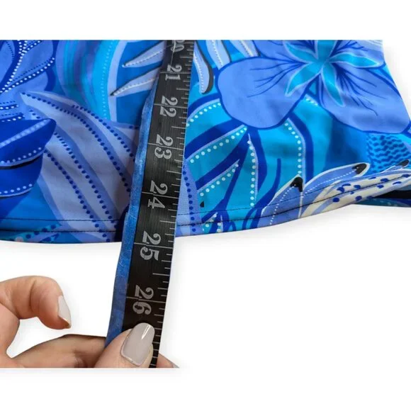 ZeroXposur Vibrant Cornflower 4 Way Stretch Lightweight Swim Top Size Large NWT - Picture 15 of 15